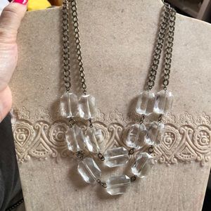 Ice Cube Necklace Women vintage 10” +2” extender
